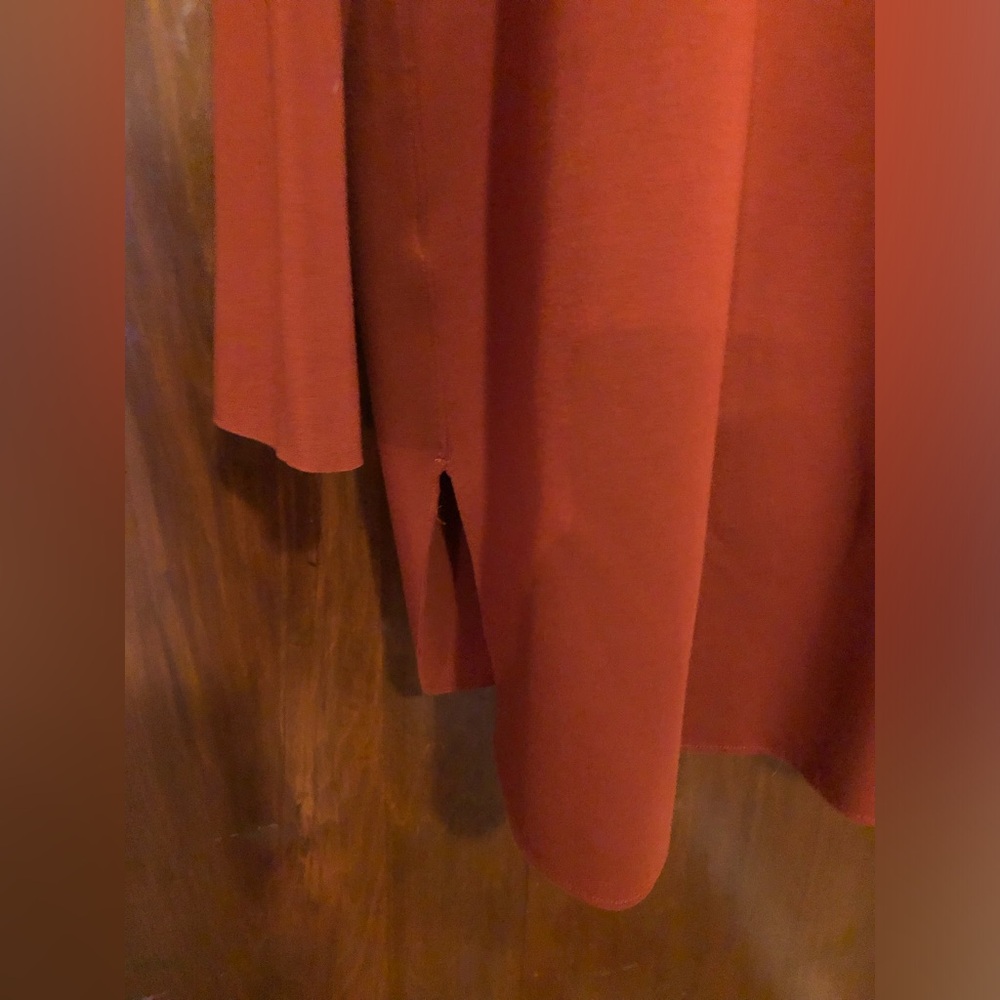 Elegant Rust Women's Coat - Picture 5 of 8